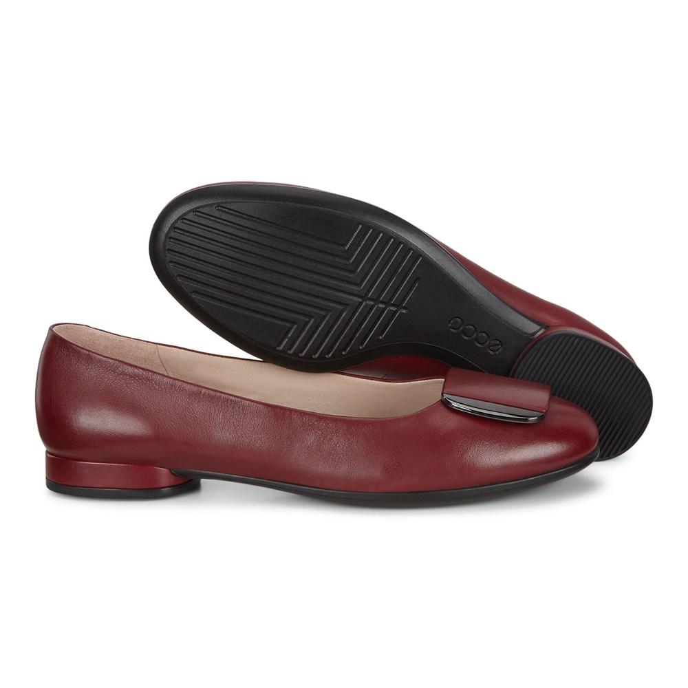 ECCO Womens Ballerinas Brown - Anal Shoes - CLA-736148